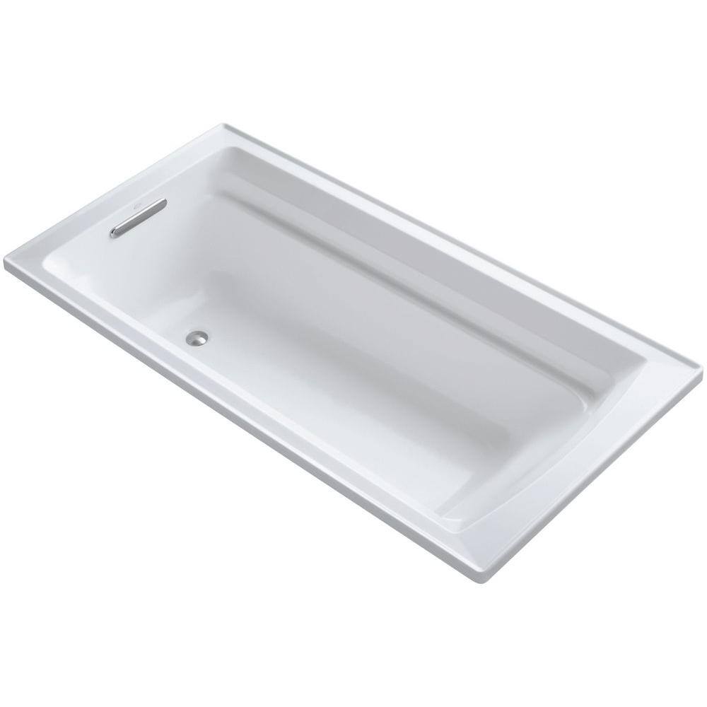 Kohler K-1125 Archer Collection 72  Drop In Soaker Bath Tub - White