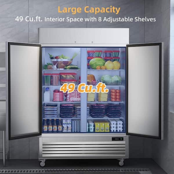 Coolski 54 in. 44.21 cu. ft. Auto / Cycle Defrost Commercial