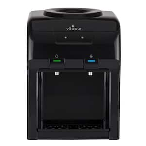 3-5 Gal. Cold/Room Temperature Countertop Water Cooler Dispenser in Black