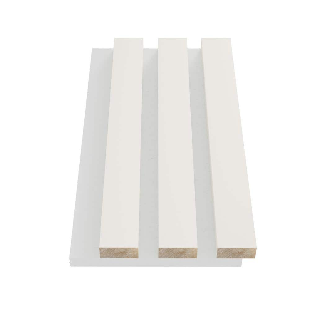 SAMPLE 10 in. x 6 in x 0.8 in. Acoustic Vinyl Wall Cladding Siding Board in Double White Color price history on PriceWatchPro