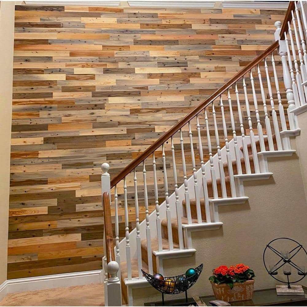 Realstone Systems Reclaimed Wood 1/2 in. x 24 in. x 12 in. Multi