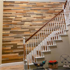 1/8 in. x 3 in. x 12-42 in. Peel and Stick Natural Wooden Decorative Wall Paneling (40 sq. ft./Box)