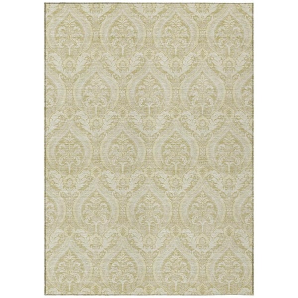 HomeRoots Light Green 10 ft. x 14 ft. Woven Trellis Rectangle Indoor/Outdoor Area Rug