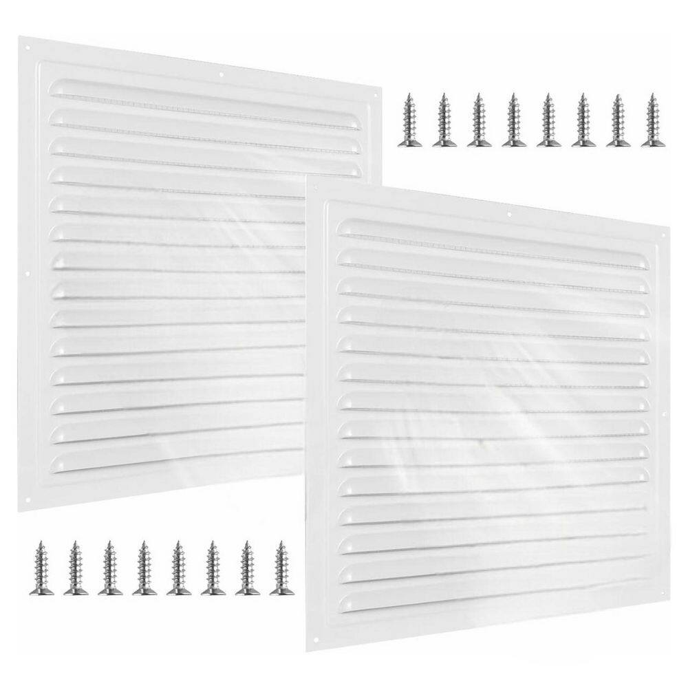 12x12 White Aluminum Alloy Vent Grille with Screen Mesh for Garage House Ceiling Durable, Versatile 2 Pack price history on PriceWatchPro