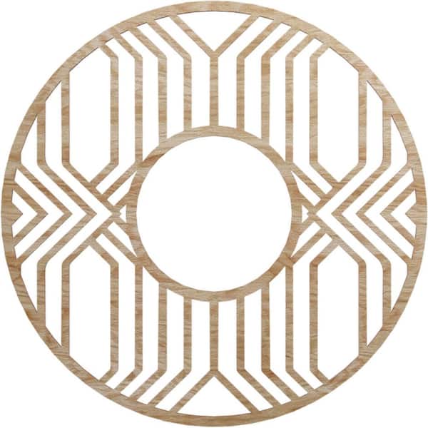 Ekena Millwork 28 in. x 10.25 in. x 0.375 in. Wood Medallion Moulding