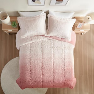 Ella Blush Microfiber King/Cal King Comforter Set