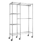 Chrome Steel Clothes Rack (48 in. W x 18 in. D x 74 in. H)