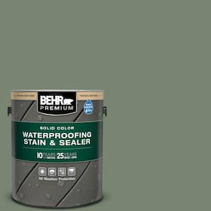 1 gal. #SC-126 Woodland Green Solid Color Waterproofing Exterior Wood Stain and Sealer