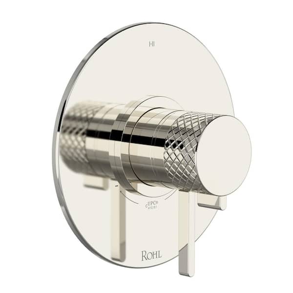 Tenerife 1-Handle Wall Mounted Thermostatic and Pressure Balance Trim Kit in Polished Nickel (Valve not Included)