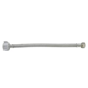 1/2 in. Flare x 7/8 in Ballcock Nut x 12 in. Braided Stainless Steel Toilet Supply Line