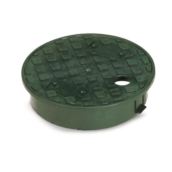 Rain Bird 6 in. Round Valve Box Cover; Green Cover