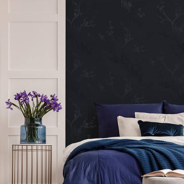 Navy peel deals and stick wallpaper