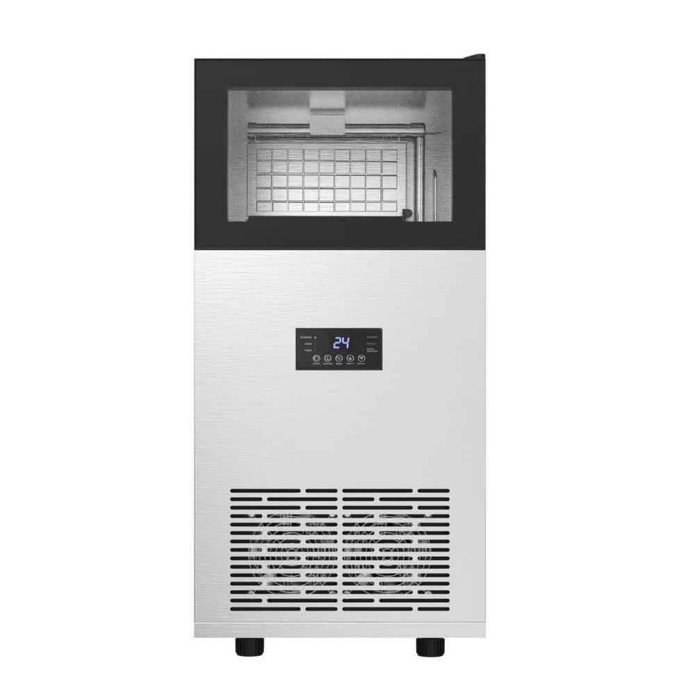14 in. 180-lbs. /24-H Half Size Cubes Freestanding with 38 lbs. Storage Commercial Ice Maker in Stainless Steel price history on PriceWatchPro