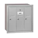 Aluminum Recessed-Mounted USPS Access Vertical Mailbox with 3 Door