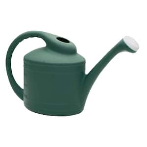 Large 2 Gallon Plastic Rainfall Garden Plant Watering Can, Green