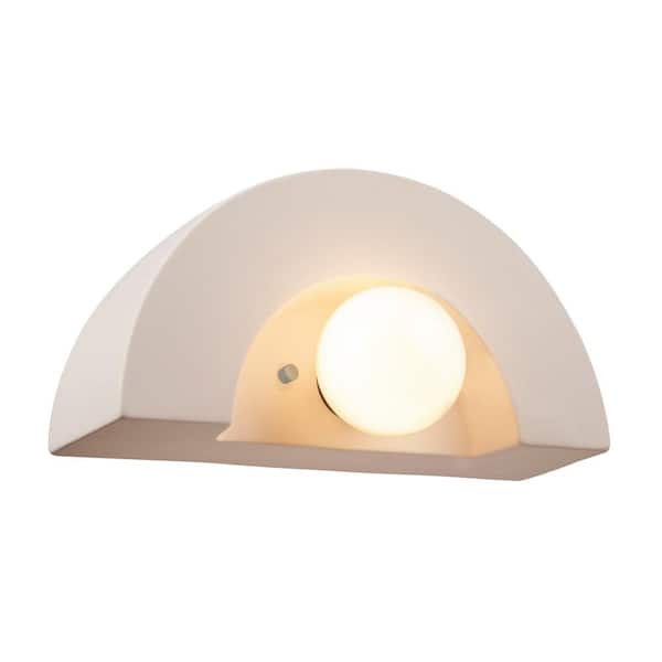 Justice Design Ambiance Collection 1-Light Bisque Wall Sconce