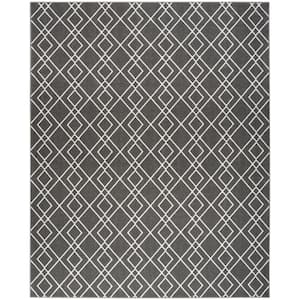 Modern Lines Charcoal 8 ft. x 10 ft. Geometric Contemporary Area Rug