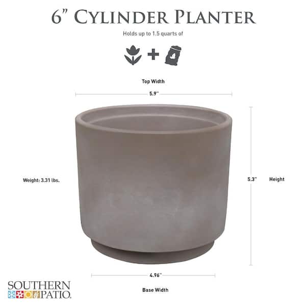 https://images.thdstatic.com/productImages/0532c166-f8e7-4c8b-97bc-95213e8ec07f/svn/chocolate-southern-patio-plant-pots-cly-082958-40_600.jpg