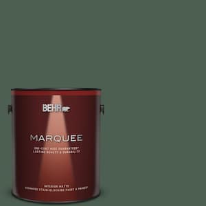 BEHR MARQUEE 1 gal. #N520-6 Asphalt Gray One-Coat Hide Matte Interior Paint  & Primer 145301 - The Home Depot