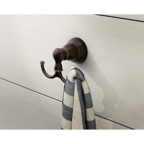 Banbury Double Robe Hook in Mediterranean Bronze