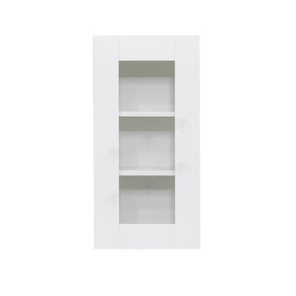 LIFEART CABINETRY Anchester Assembled 36 in. x 12 in. x 12 in. Wall Mullion Door Cabinet with 2-Doors in White