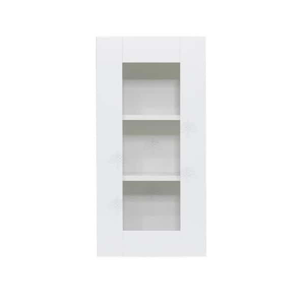 LIFEART CABINETRY Anchester Assembled 24 in. x 12 in. x 12 in. Wall Diagonal Cabinet with 1 Door in White