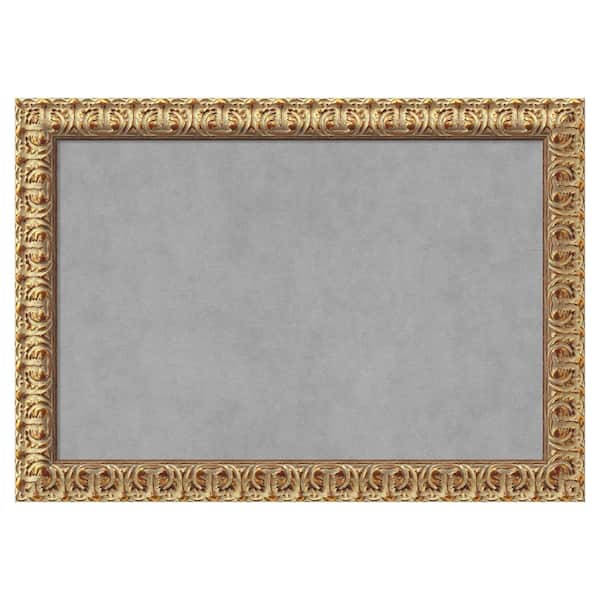 Amanti Art Florentine Gold 27 in. x 19 in Framed Magnetic Board