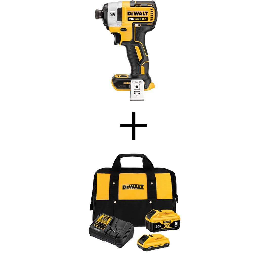 DEWALT 20V Max 20-volt Max Brushless Impact Driver (1-Battery Included,  Charger Included and Soft Bag included) in the Impact Drivers department at