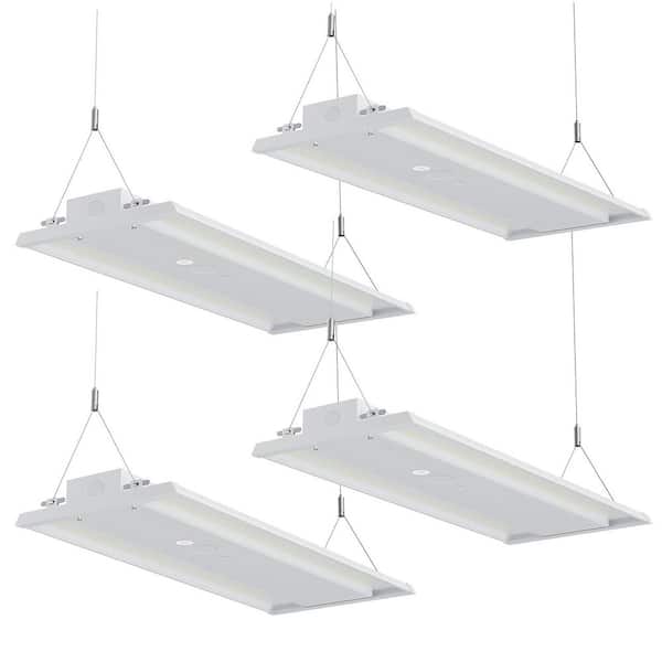 LED Linear High Bay Light 300W 45000LM 5000K Commercial Shop Light for Warehouse Garage Factory 4-Pack