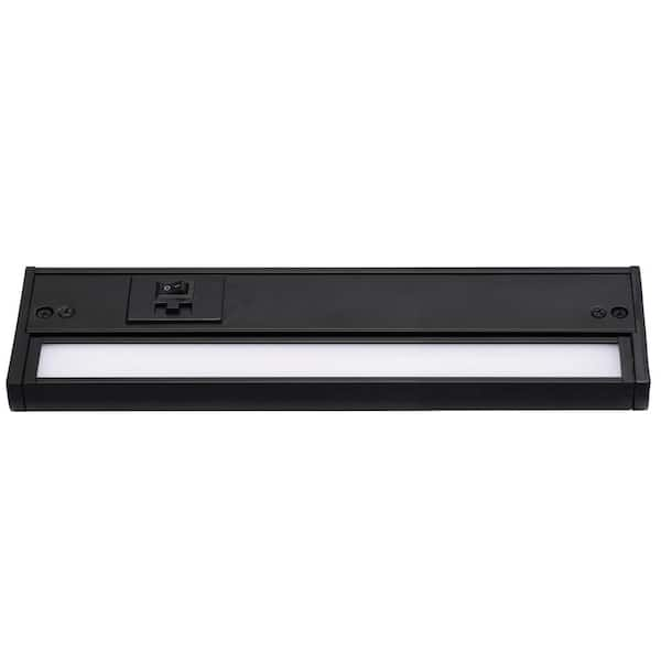 AFX Elena 2.75 in. Hardwired Black Integrated LED Under Cabinet Light ...