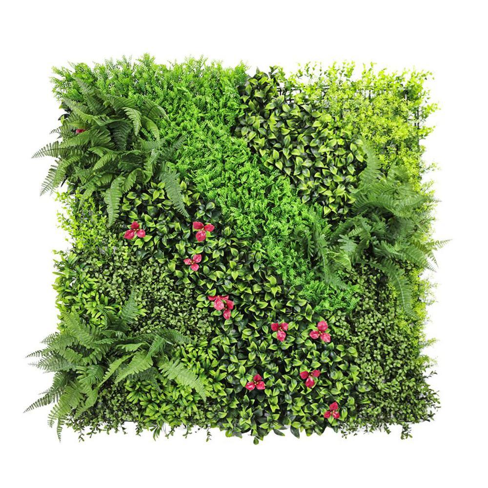 40 in. H x 40 in. W Plastic Artificial Ivy Boxwood Hedge Privacy Garden Fence for Home Backyard Garden, 9 Mixed Leaves price history on PriceWatchPro