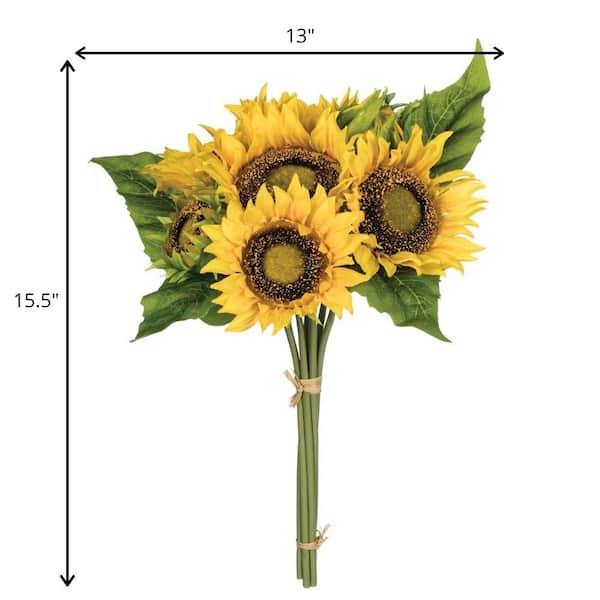 Sullivans 15.5 Artificial Yellow Sunflower Bouquet