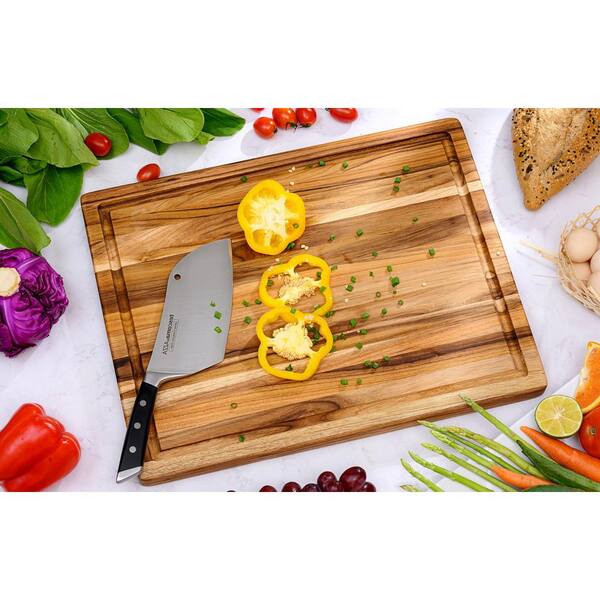 5-Piece 18 in. x 14 in. Rectangular Teak Wood Cutting Board Set  YeaD-CYD0-BTDP - The Home Depot