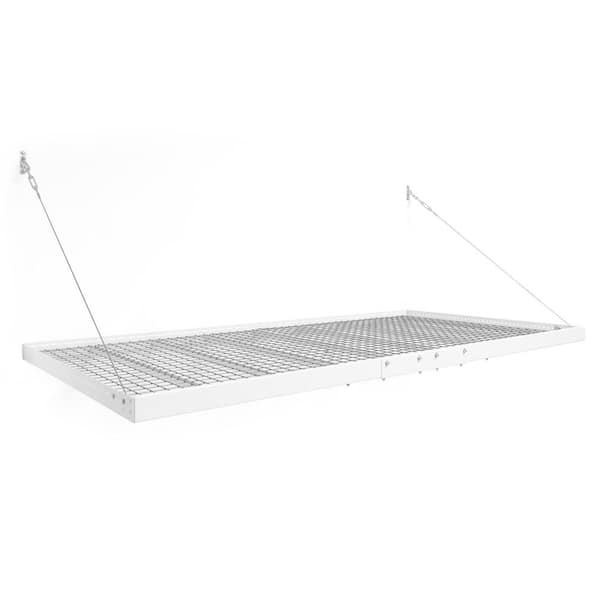 Pro Series 4ft. X 8ft. Wall Mounted Steel Shelf 2.0 in White