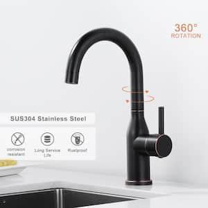 Classic Single Handle Standard Kitchen Faucet in Oil Rubbed Bronze