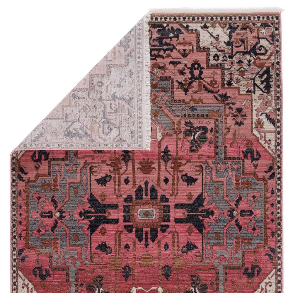 Reversible Gray Medallion 8' x 10' Synthetic Area Rug