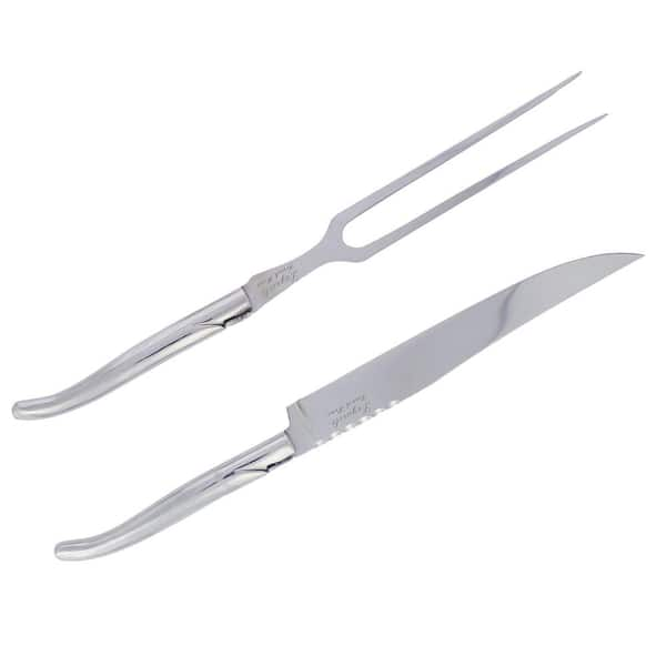 French Home Laguiole Stainless Steel Carving Knife and Fork Set. LG046 -  The Home Depot