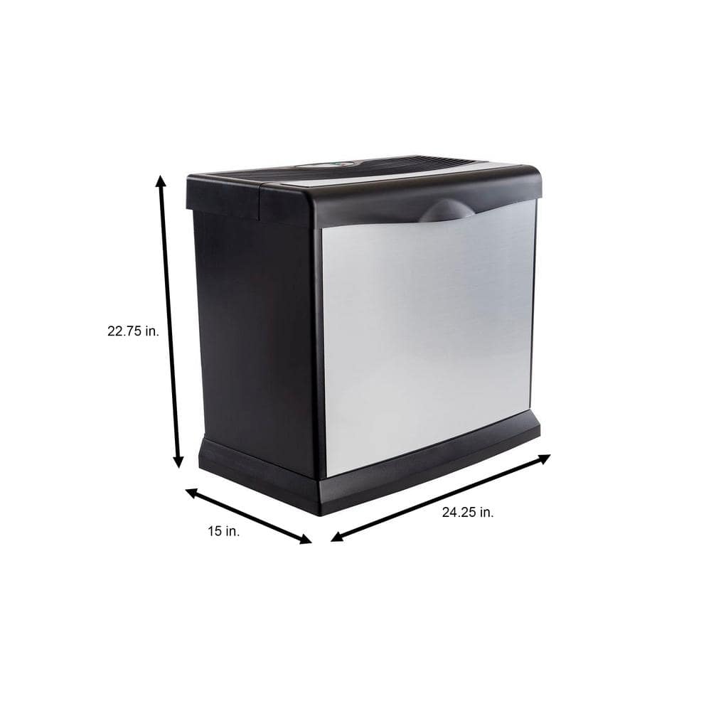 Brushed Nickel Large Evaporative Humidifier with Humidistat