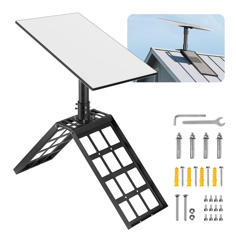 Starlink Gen 3 Roof Mount, 45-135° Angle Mounting Roof Ridge Pole Adapter, Steel Starlink Standard Gen 3 Pipe Kit