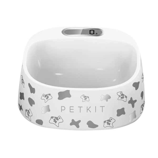 PETKIT 15 oz. Fresh Smart Digital Feeding Pet Dog and Cat Bowl in Grey and White