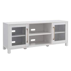 Quincy 58 in. White TV Stand Fits TV's up to 65 in.