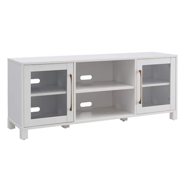 Meyer&Cross Quincy 58 in. White TV Stand Fits TV's up to 65 in.