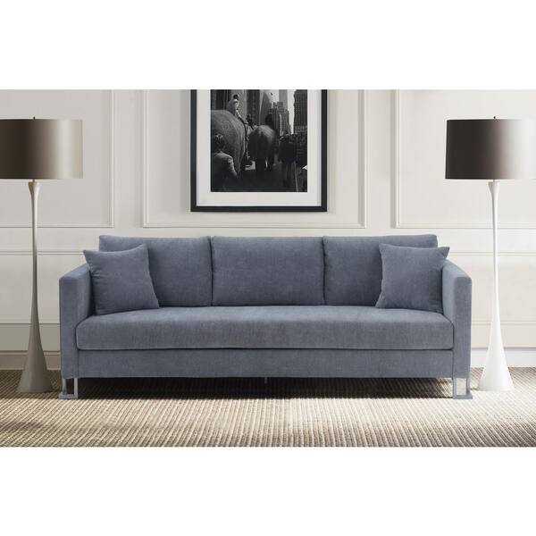 Grey sofa silver legs discount