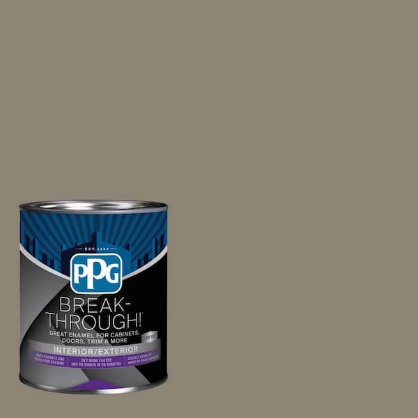1 qt. PPG1025-5 Dark Ash Satin Door, Trim & Cabinet Paint