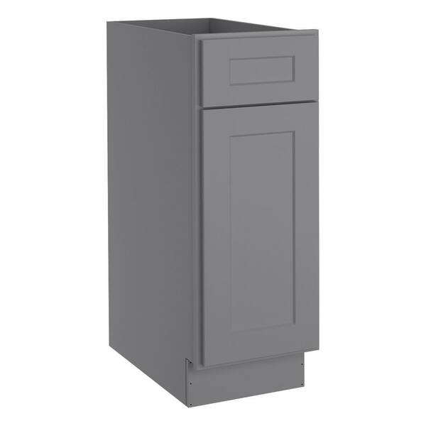 Homeibro Newport Light Grey Plywood Shaker Style Stock 1 Door 1 Drawer