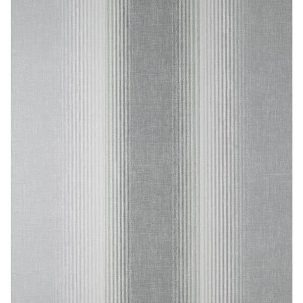 Fine Decor Kirby Charcoal Stripe Non-Pasted Vinyl Wallpaper