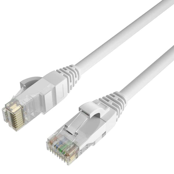 QualGear 100 ft. CAT 6 High-Speed Ethernet Cable - White QG-CAT6R-CCA ...