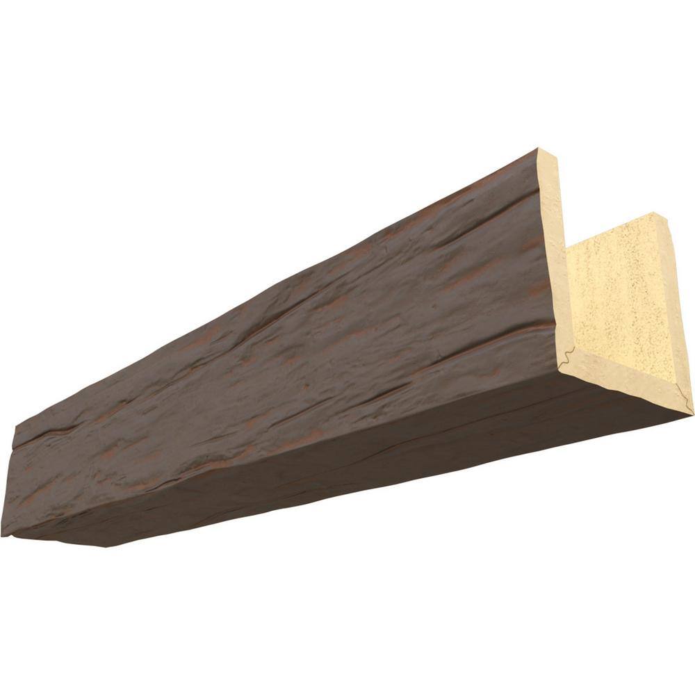 Endurathane 4 in. H x 12 in. W x 24 ft. L Riverwood Cedar Bark Faux Wood Beam