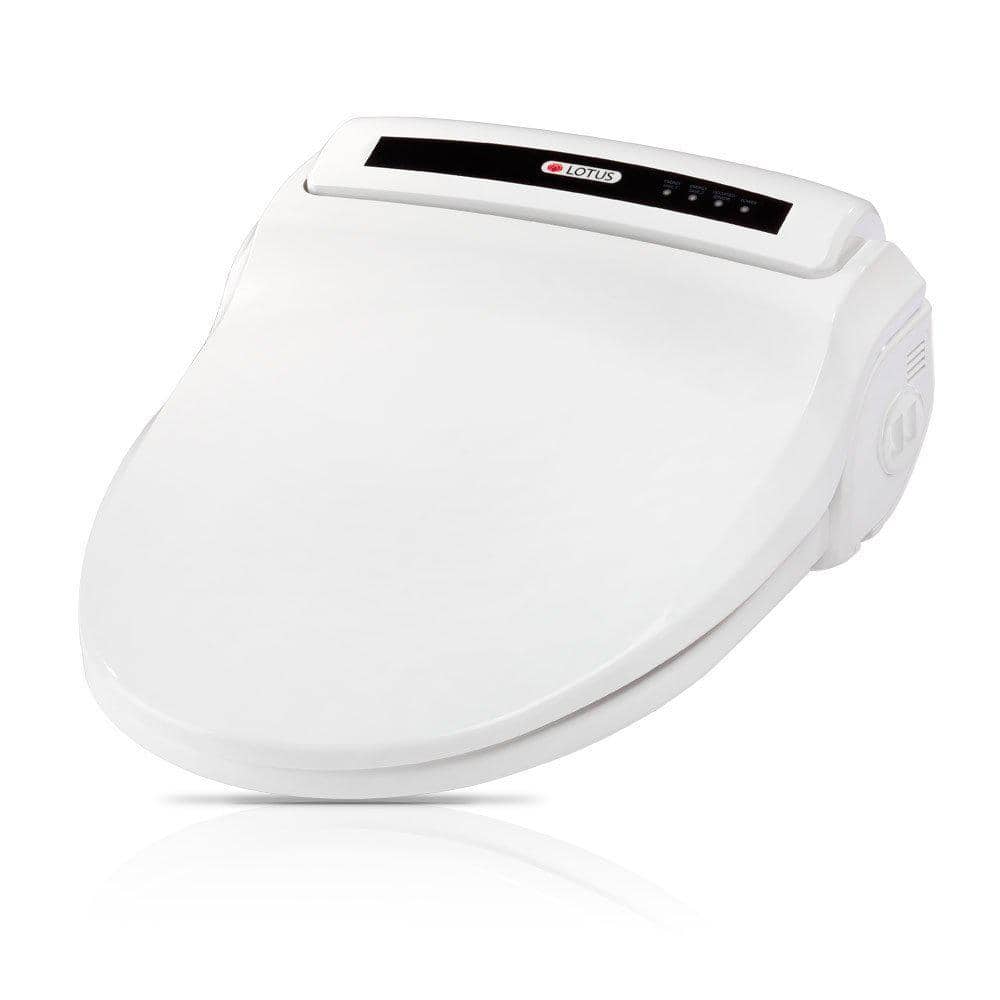 White Round Electric Smart Bidet Toilet Seat