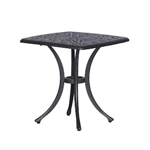 21 in. Side Table in Gunmetal Gray, Outdoor End Table